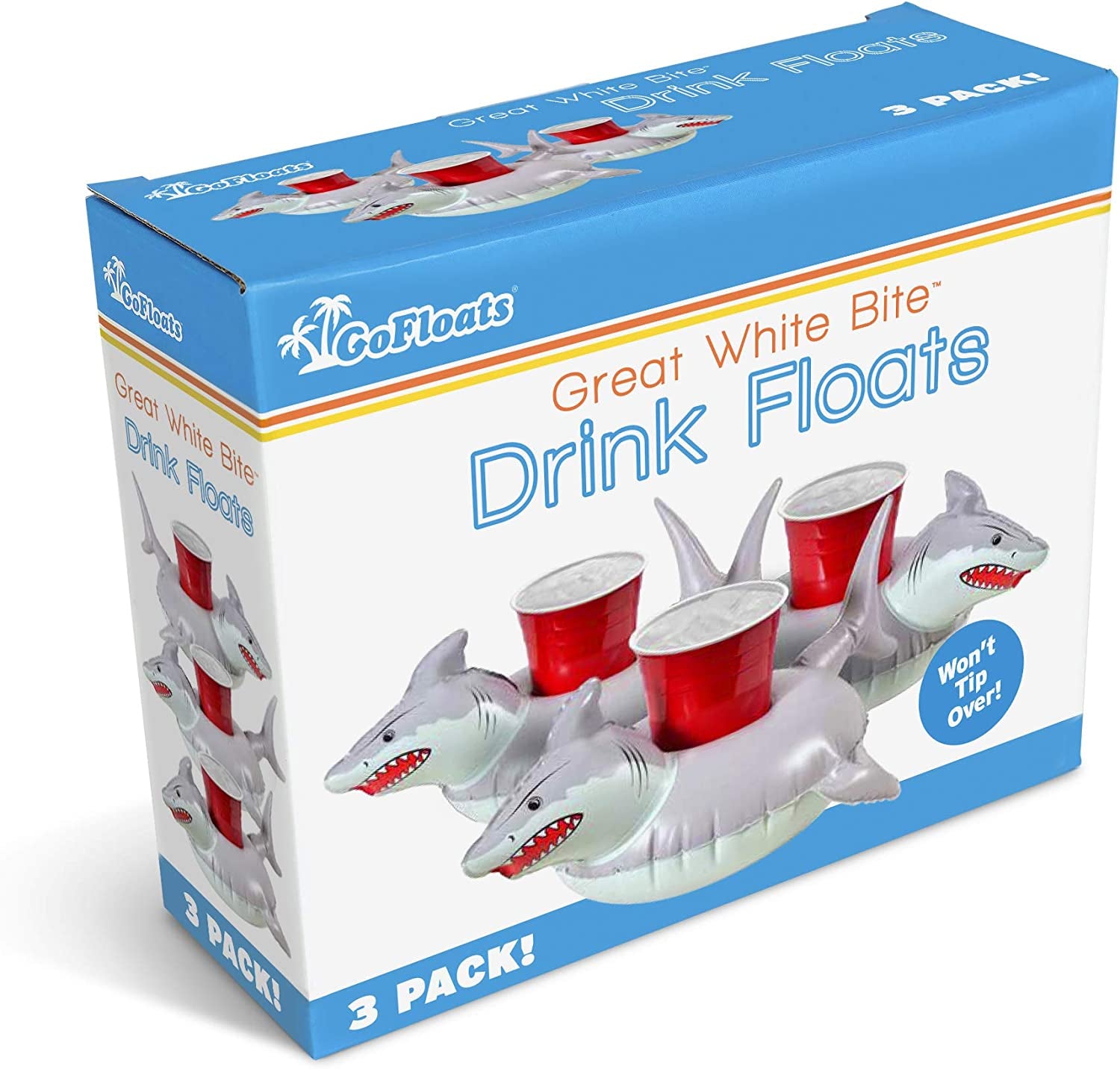 Inflatable Pool and Hot Tub Drink Holders (3 Pack) (Choose - Unicorn, Flamingo, Palm Tree and More)