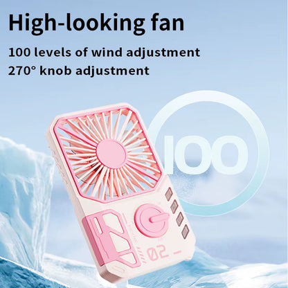Desk Fan Rechargeable 2000Mah Camping Fan Pocket Fan Handheld Cooling Fan Pocket Handheld Small Fan USB Charging Summer Fan