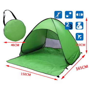 SunShield™ Pop-up Strandtent (UPF 50+)