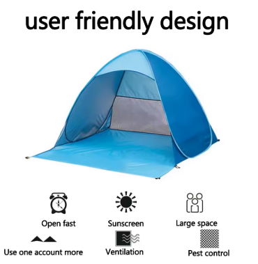 SunShield™ Pop-up Strandtent (UPF 50+)