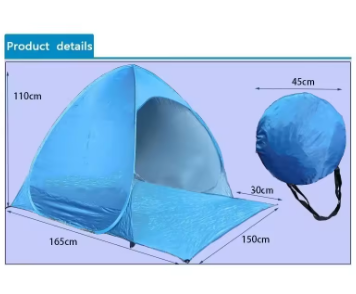 SunShield™ Pop-up Strandtent (UPF 50+)