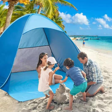 SunShield™ Pop-up Strandtent (UPF 50+)