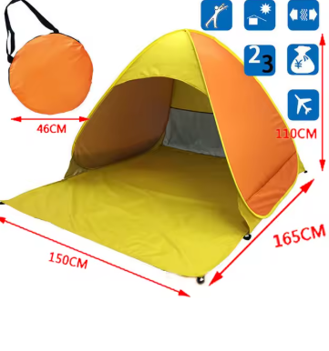 SunShield™ Pop-up Strandtent (UPF 50+)